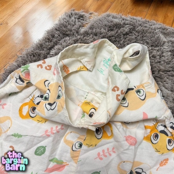 !!SALE Disney Baby Girls The Lion King Simba Infant Shortall Romper Outfit (12M) - Picture 2 of 3